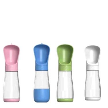 Imagem de Bebedouro e Comedouro Portátil 2 em 1 para Cães e Gatos 490ml – Garrafa de Água Pet com Sistema Anti-Vazamento e Material Seguro (Aleatório)