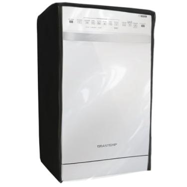 Imagem de CAPA LAVA LOUÇAS BRASTEMP 12 SERVIÇOS TRANSPARENTE (PRETO)