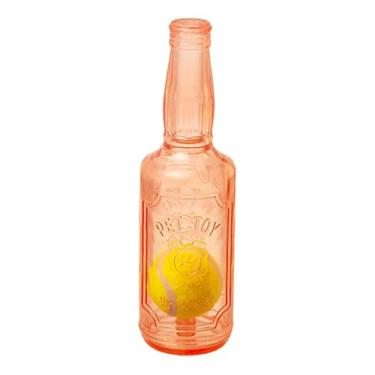 Imagem de Stgfyxgs Brinquedo para cães que faz barulho, suprimentos para animais de estimação, bola de tênis dentro, brinquedo interativo para buscar, garrafa de água, Laranja