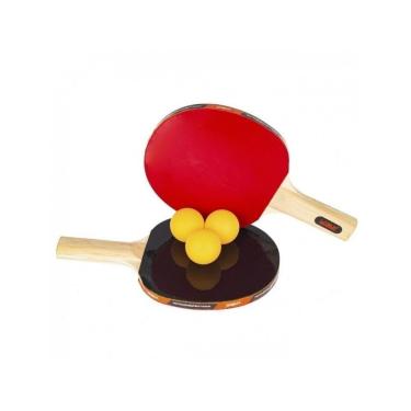 Imagem de Kit Tênis De Mesa Ping Pong 2 Raquetes 3 Bolas Liveup Sports-Unissex