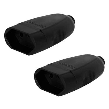 Imagem de Kit 2 Plug Femea 2p+t Pb Axial 10a 250v Cor Preto Legrand - PIAL