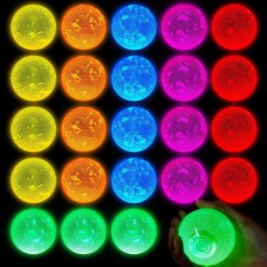 Imagem de Bolas que brilham no escuro Lewtemi Lighted Rubber 6 cm 12 unidades