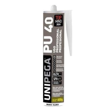 Imagem de Adesivo Selante Unipega PU40 Cartucho 400g Branco