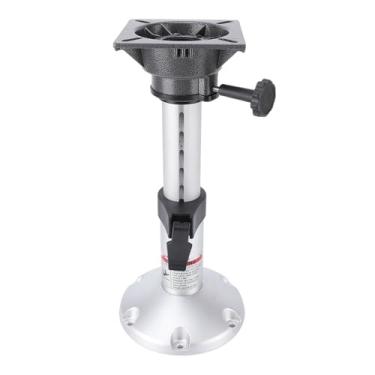 Imagem de Jectse Pedestal de Base para Cadeira de Barco de Alumínio Ajustável, de 13 a 18 pol., Travamento Giratório de 360°, Estável Com Coluna Anodizada Super Acetinada, Versátil para