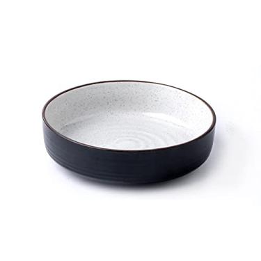 Imagem de ZYHSIJOBAS Tigela de frutas para salada carregada de vegetais tigela funda de fundo plano tigela redonda criativa tigela de salada tigela de sobremesa para café da manhã tigela de ramen