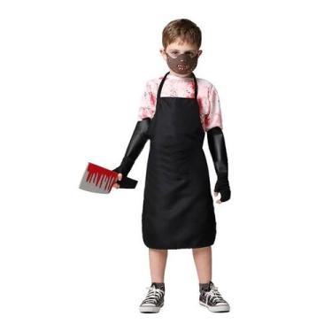 Imagem de Fantasia de Açougueiro Cosplay Infantil Assassino Halloween - Fantasia