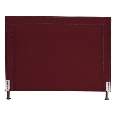 Imagem de Cabeceira Viviane Luxo Suede Cores - DS Estofados, Queen, Bordô