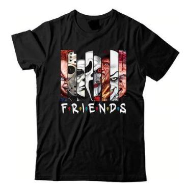 Imagem de Camiseta Friends Terror Personagens Halloween Streetwear - loja dinka,