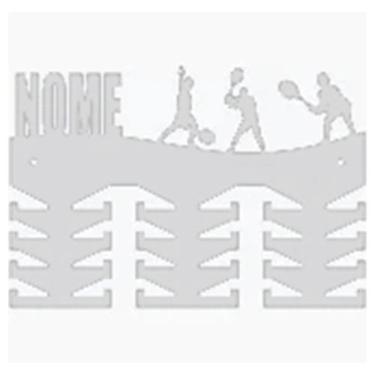 Imagem de Porta Medalhas Tenis 7 Raquete Badminton Preto Suporte MDF Personaliza