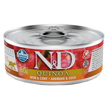 Imagem de Ração Úmida N&D Lata Gatos Quinoa Skin & Coat Arenque 80G - Farmina
