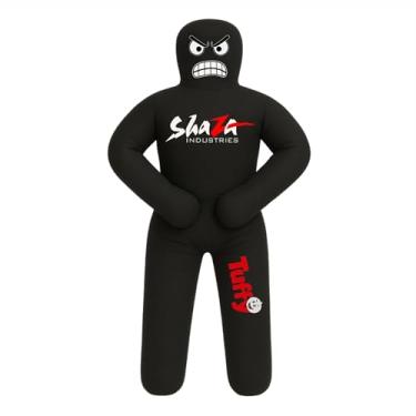 Imagem de Shaza Toffy Youth Wrestling Dummy, parceiro de treinamento de lona não preenchida, equipamento de treino de combate infantil (preto)
