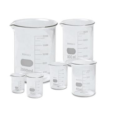 Imagem de Conjunto de copos com graduações (50ML, 100ML. 250ML)