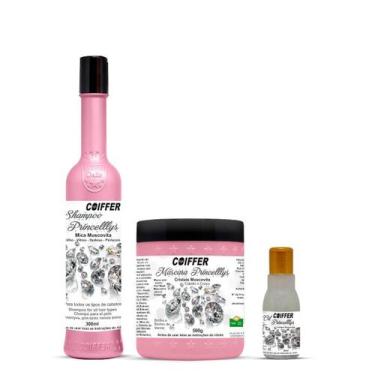 Imagem de Coiffer Kit Princellys 3 Unidades  Efeito Banho de Verniz, Hidratação,