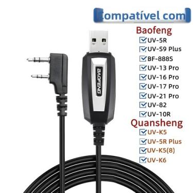 Imagem de Cabo De Programação USB Para Walkie Talkie Baofeng UV-5R 82 888S UV-S9