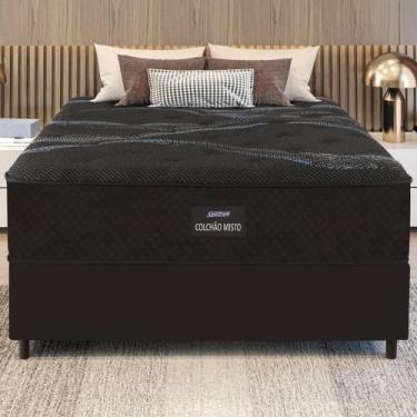 Imagem de Cama Box Conjugado Casal Com Colchão 138x70x188 Soft Firme Ii Gazin Cr