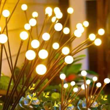 Imagem de Pisca Pisca Natal, Cordão de Luz Led Solar 5m à Prova D’áGua – Pisca Pisca Decorativo para Jardim, Natal e Festas(Branco Quente de Pirilampo)