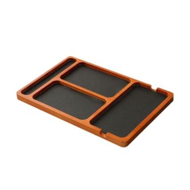 Imagem de MotiveTech Bandeja organizadora de mesa para de entrada, leve, para guardar objetos de decoração, ideal para mesa de cabeceira e como caixa de joias para