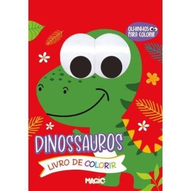 Imagem de Livro Dinossauros - Olhinhos Para Colorir - Magic Kids