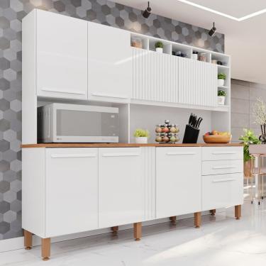 Imagem de Cozinha Compacta 200cm X 210cm Millena Yescasa Branco