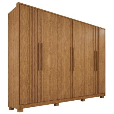 Imagem de Guarda-roupa Casal 100% Mdf 6 Portas E 6 Gavetas Premium Ripado