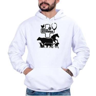 Imagem de Blusa Moletom Masculina Veterinária Bolso Canguru Conforto - Campero, 