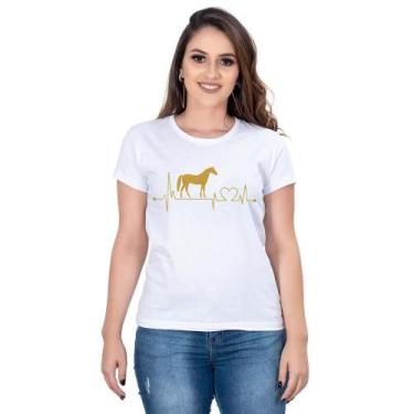 Imagem de Camiseta Country Feminina Estampada Algodão Manga Curta Leve - Campero