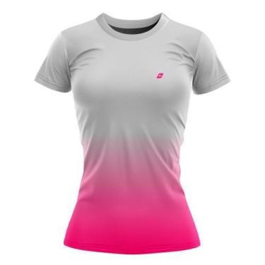 Imagem de Camiseta Feminina Dry Fit Baby Look Corrida Caminhada Academia Estampa