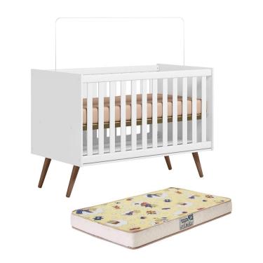 Imagem de Berço Mini Cama Q Encanto Retrô com Colchão Supreme - Qmovi