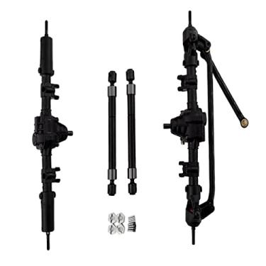 Imagem de Eixo traseiro dianteiro de metal 1/10 e eixos de transmissão para SCX10 90046 90047