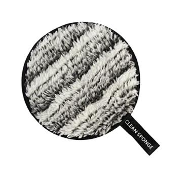 Imagem de barenx Cosméticos Almofada de remoção de sujeira toalha removedor de sujeira ferramenta removedor de maquiagem beleza facial - preto e branco