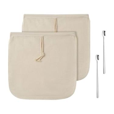 Imagem de Ioensy 2 Saquinhos Reutilizáveis ​​para Café Gelado, Compatíveis com Jarra E Cafeteira de Café Gelado com Cordão.