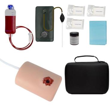 Imagem de Treinador para treinamento de torniquete, kit de treinamento de controle de sangramento, kit de treinamento para parar o sangramento para aulas médicas, bolsa de transporte