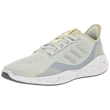 Imagem de adidas Tênis de corrida feminino Fluidflow 2.0, Verde linho/prata metálico/cinza mágico, 10.5