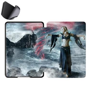 Imagem de Yzlvigrous Capa para Kindle Paperwhite 12th/Coloroft Signature Edition 1ª Geração 2024, Tampa Traseira de TPU Macia de 7 Polegadas com Sono/acordamento Automático, Modelo: SA568B/SA569P/SA59CP