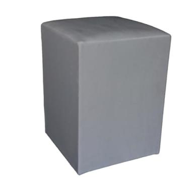 Imagem de Puff Decorativo Estofado para Sala e Quarto – Banqueta Confortável 30x30x43cm (Cinza)