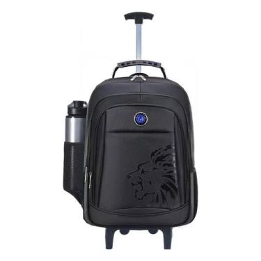 Imagem de Mochila Notebook Masculina Feminina Executiva Cor Preto com rodinha - 