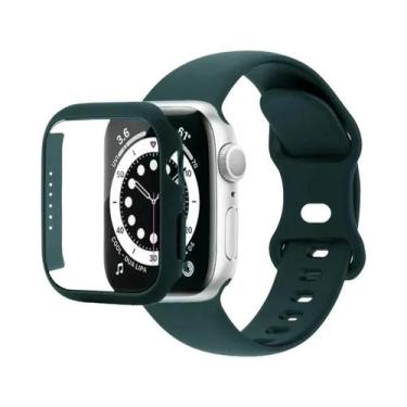 Imagem de Pulseira De Silicone Para Apple Watch 44mm 41mm 45mm 40mm 38mm 42mm Co