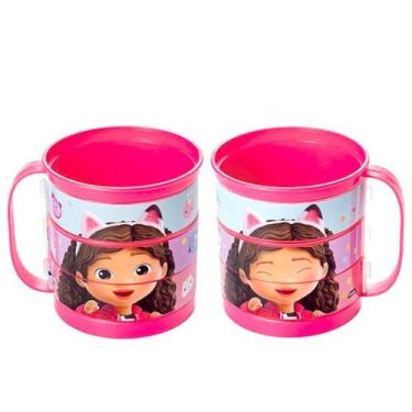 Imagem de Xícara Infantil Giratória a Casa Mágica da Gabby Caneca Estampada Plás