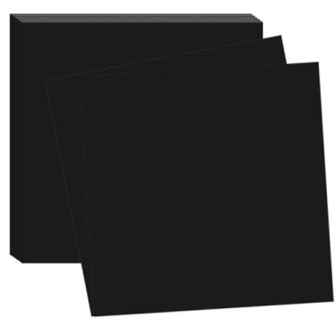 Imagem de Cartolina preta 30,5 x 30,5 cm papel de cartolina 50 folhas 38,6 kg / 230 g/m² de espessura para scrapbooking, casa, escola, escritório, pintura artesanal obras de arte