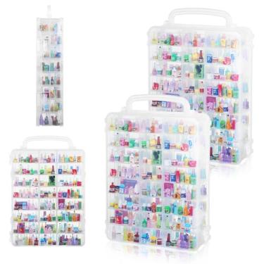 Imagem de 2 Pack 48-Slot Mini Brand Storage Cases, Clear Plastic Mini Brand Organizer Box with Adjustable Dividers, Portable Compartment Container for Mini Toys and Collectibles (Case Only)