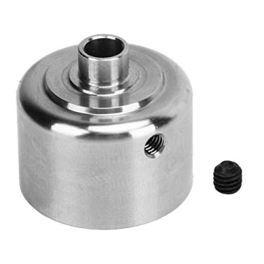 Imagem de Cuofyunl rc caso diferencial do carro de aço inoxidável prata centro diferencial habitação substituição para tekno rc mt410 et48.3 410.3