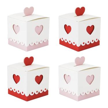 Imagem de 24 caixas de presente para o dia dos namorados, decorações em forma de coração, caixa de presente de biscoitos, chocolate, doces para dia dos namorados, noivado, casamento, festa de aniversário