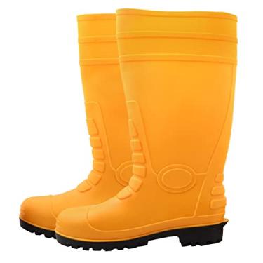 Imagem de Yctze Botas de Combate a Incêndio - Calçados de Segurança Anti-impacto, Resistentes a Perfurações, Borracha ácida e Química para Resgate e Uso Industrial (#14)