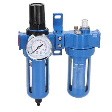 Imagem de Naroote Regulador de Filtro de Compressor de Ar de Liga de Zinco de Alta Dureza e Lubrificador Separador de água de 2 Estágios (#13)