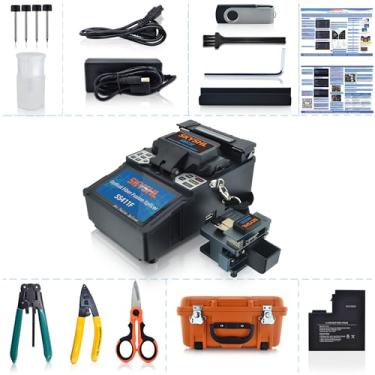 Imagem de SKYSHL Alinhamento de núcleo a núcleo ARC Empalmadora de fibra ótica baixa perda de junção Mini Fusion Splicer Auto Fibra Óptica com ecrã tátil de 4,3 polegadas -SS411F-211