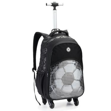 Imagem de Mochila C/ 4 Rodinhas Escolar Menino Infantil Bolsa Grande-Masculino