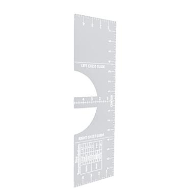 Imagem de GLOGLOW Régua de Camisetas, Ferramenta de Alinhamento Acrílico para Centralizar Camisetas, Perfeita para Costurar e Projetar Componentes de Eletrodomésticos