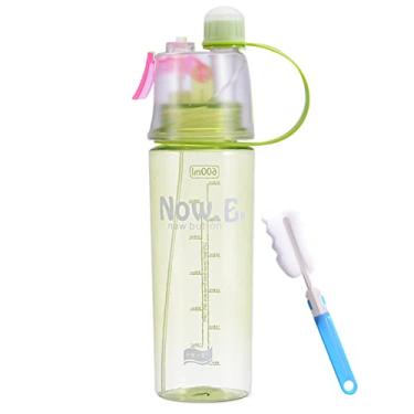 Imagem de Garrafa de Água Isolada Mist N Sip Função 2-em-1 Neblina e Sucção Bico com Tampa Tração Sem Vazamento Livre BPA Alça Tra