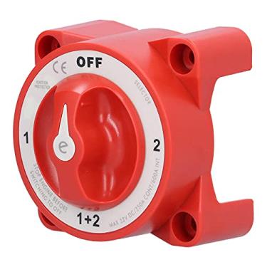 Imagem de Zhjvihx Interruptor do Cabo da Bateria, Interruptor Impermeável do Isolador da Bateria de 4 Posições para Iates para Motorhomes para Máquinas de Construção (#11)