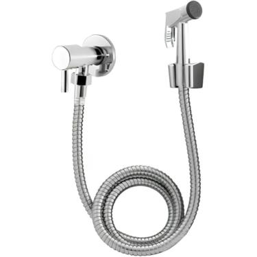 Imagem de Ducha Higiênica Luxo, Metal Cromado, Sistema 1/4 Volta, Design Moderno, Alta Durabilidade, para Banheiro